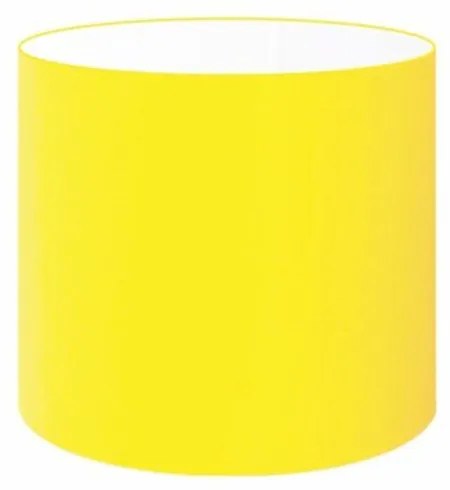 Cúpula Abajur Cilíndrica Cp-8005 Ø18x18cm Amarelo