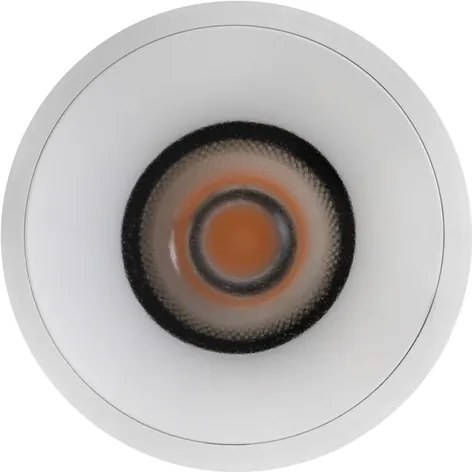 Plafon Led De Embutir Alum&amp;#xED;nio Branco 12w 2700k Round