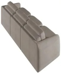 Sofá Cama Casal para Sala 306cm Polska Z08 Boucle Bege Escuro - Mpozen