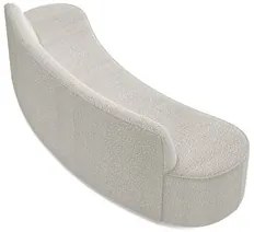 Sofá 4 Lugares para Sala de Estar Living 260cm Koane D06 Bouclê Creme