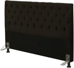 Cabeceira Cama Box Casal Queen 160cm Cristal Veludo Chocolate - MV Est