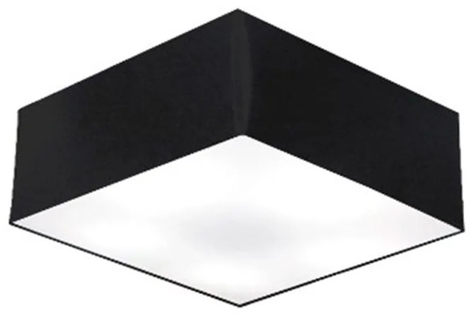 Plafon Para Sala de tv Quadrado TV-3050 Cúpula Cor Preto