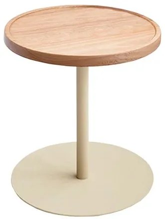 Mesa de Apoio P Tampo Cumaru Amarelo 30cm Base Taupe 35cm - 75487 Sun House