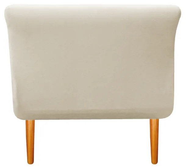 Recamier Estofado Ari 90 cm Solteiro Corano Bege - ADJ Decor