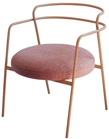 Cadeira Hepta Figo Base Aço Carbono Terracota - 74466 Sun House