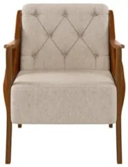 Kit 2 Poltronas Decorativas para Sala de Estar Capitonê Lapa Z32 PU Ca