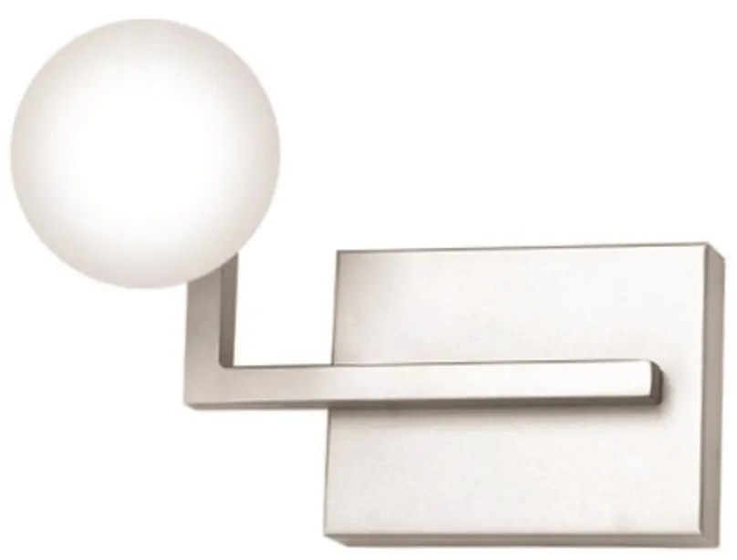 Arandela Swilver 13X15,5X21Cm Globo Ø08Cm 1Xg9 - Old Artisan Ar-5568 (GRAFITE / LUNA, FOSCO (Branco))