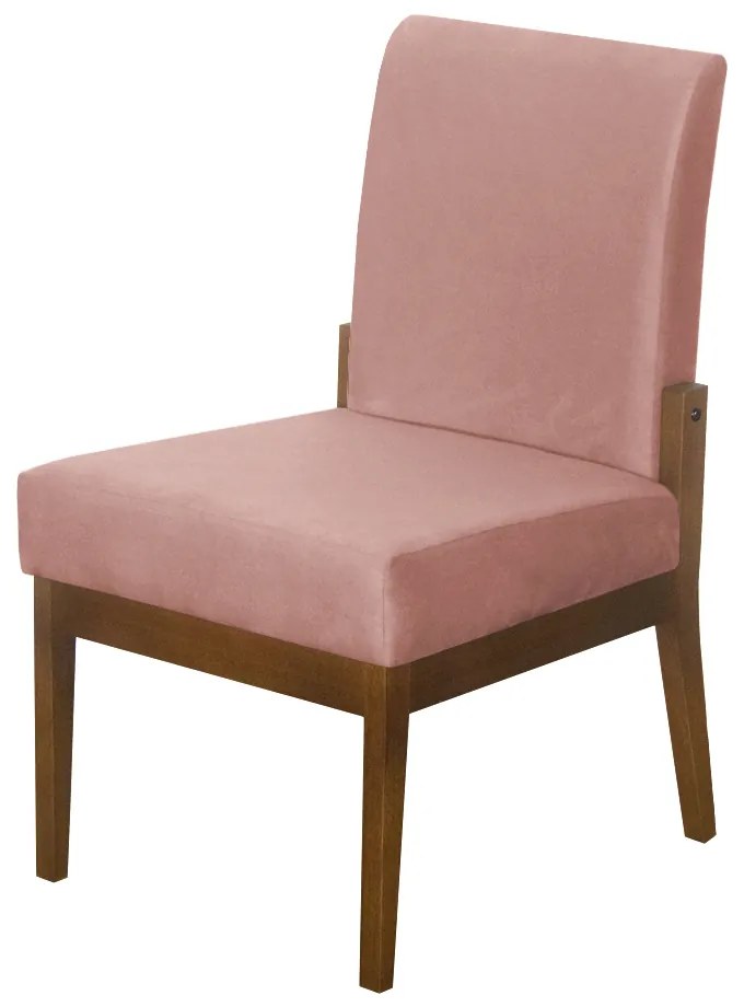 Kit 04 Cadeiras de Jantar Helena Suede Crepe - Decorar Estofados