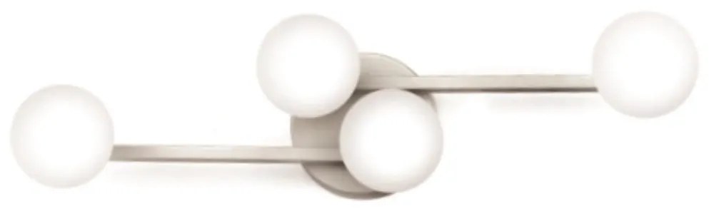 Arandela Bugle Assimetrica 13,5X15X56Cm Globo Ø8Cm 4Xg9 - Old Artisan... (BRANCO, FOSCO (Branco))