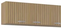 Armário de Cozinha e Balcão 120cm Classic Ripado Damasco Cinza Z46 - M