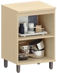 Balcão de Cozinha Tampo 60cm 2 Portas Pierre Carvalho/Cinza L01 - Mpoz
