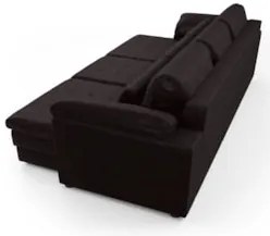 Sofá Retrátil 4 Lugares Para Sala 332cm Dijon Couro Bordô S07 - Mpozen