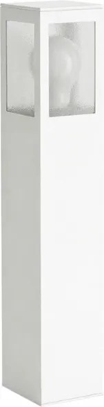 Balizador Alumínio Vidro Pontilhado 30cm Ip54 Garten - BRANCO