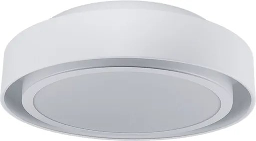 Plafon Sobrepor Redondo Aluminio Doha - BRANCO