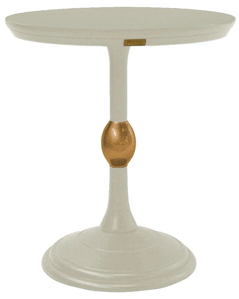 Mesa Clássica Jantar Diamante - Off White com Detalhes Dourado Soleil  Kleiner