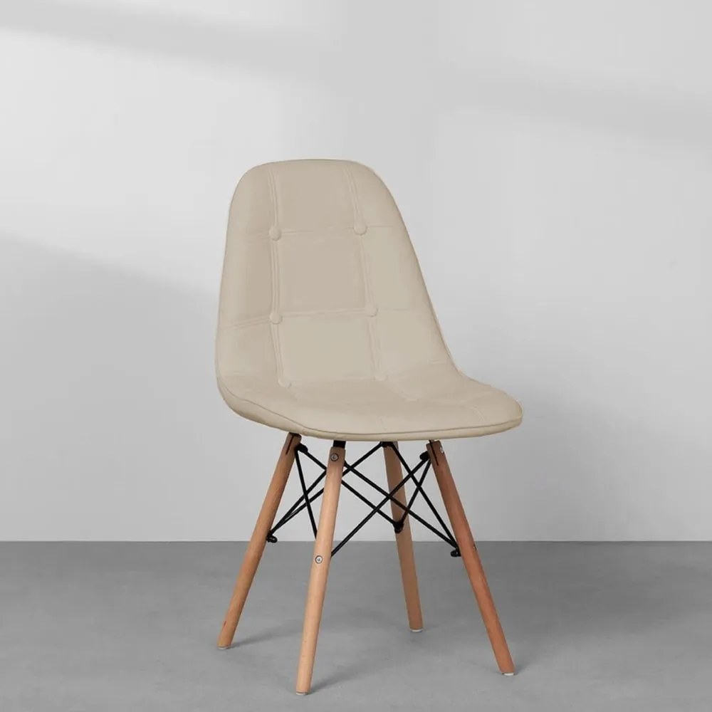 Cadeira Eiffel Botonê - Bege Acinzentado