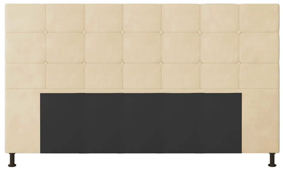 Cabeceira Stambul Para Cama Box King 195 cm Suede - D'Rossi - Bege