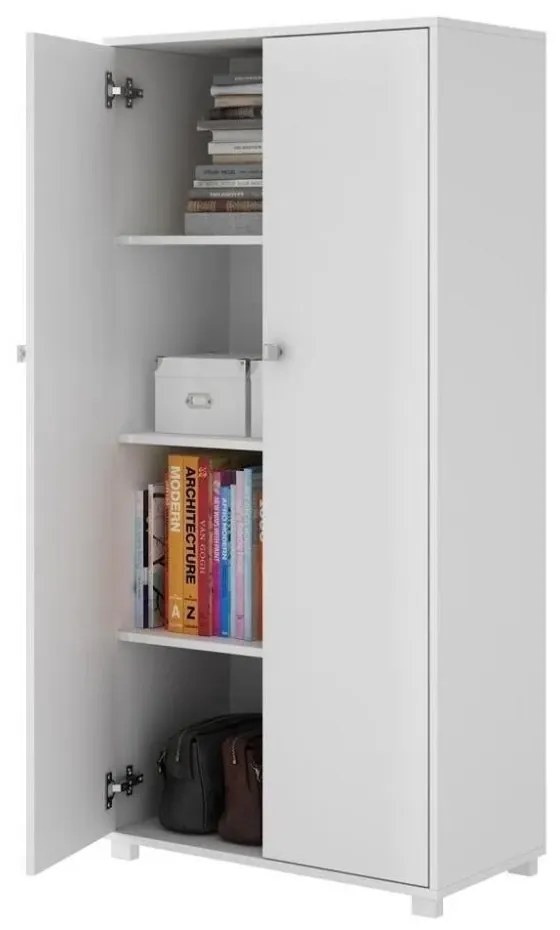 Armário Estante Para Livros Livreiro Multiuso 2 Portas e Prateleiras