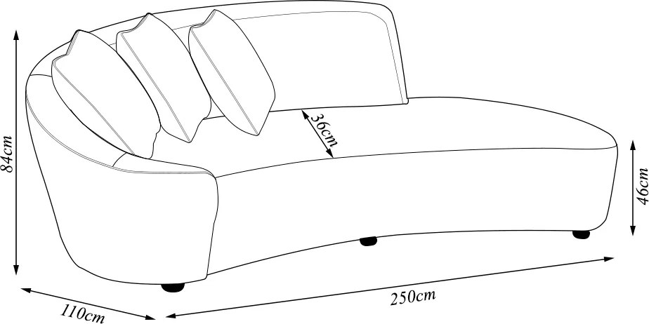 Sofá Sala de Estar Living Design Moderno 250cm com Almofadas Trinity Couro Brilhante Conhaque G93 - Gran Belo