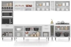 Armário de Cozinha CP07 Para Pia 180cm Pérola Z34 Branco - Mpozenat