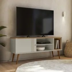 Rack Bancada Para TV 55 Pol 136cm Romeo Off/Nature Z49 - Mpozenato