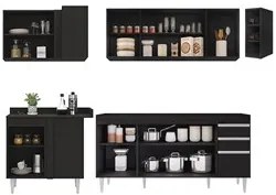 Armário de Cozinha Modulado de Canto Direito 5 Peças CP43 Balcão sem T