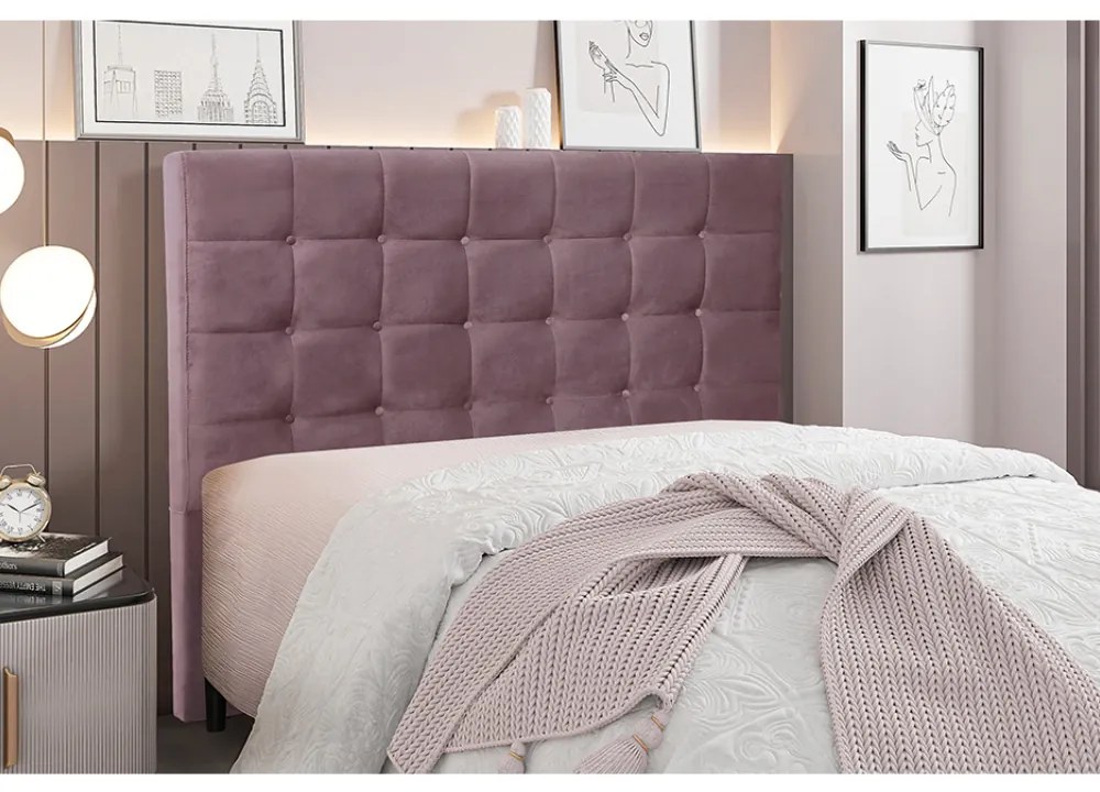 Cabeceira Cama Box Queen 160 cm Verona Veludo S04 - D'Rossi - Uva
