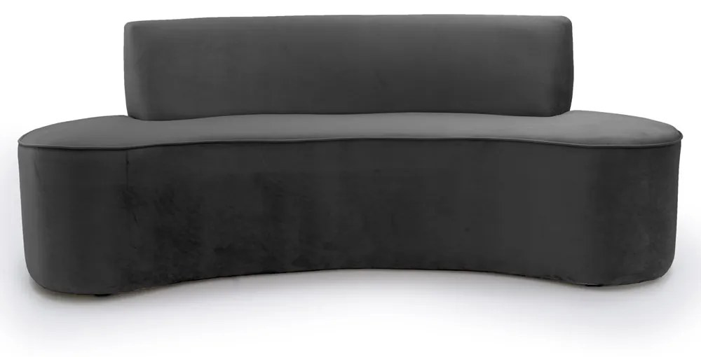 Sofá 4 Lugares Porto D07 230cm para Sala Living Veludo Cinza - D'Rossi