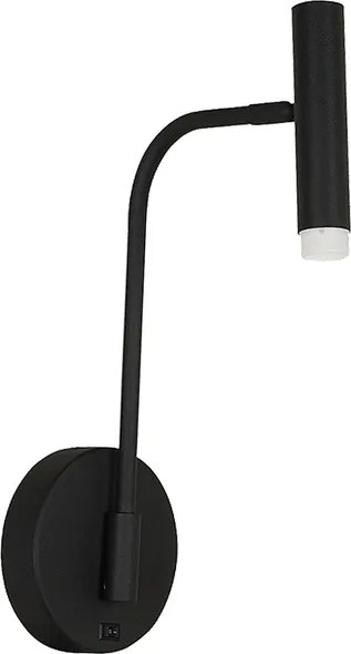 Arandela Led Metal 3W 240Lm 3000K Zione - PRETO