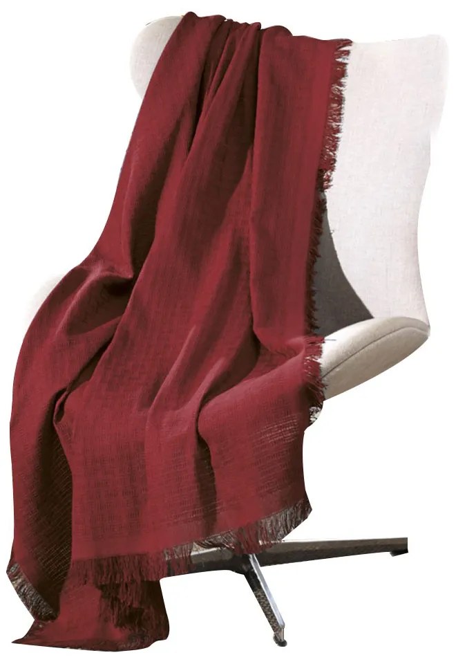 Manta de Algodão Unicolor Liso Vermelho 120 x 150 cm - D'Rossi