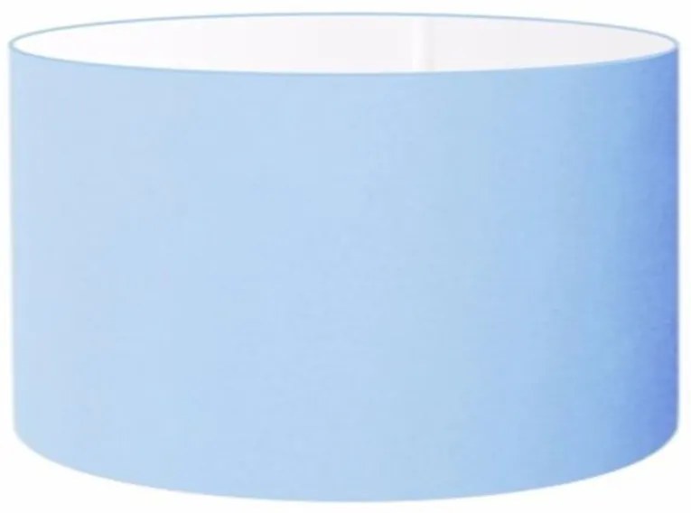 Cúpula Abajur Cilíndrica Cp-7023 Ø50x21cm Azul Bebê