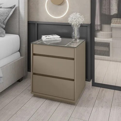 Mesa De Cabeceira Belize Fendi - Casa D Móveis