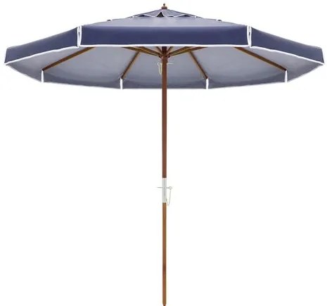 Ombrellone Ilhabela - Cobertura Bagum Azul - Haste em Madeira 240cm - 68816 Sun House