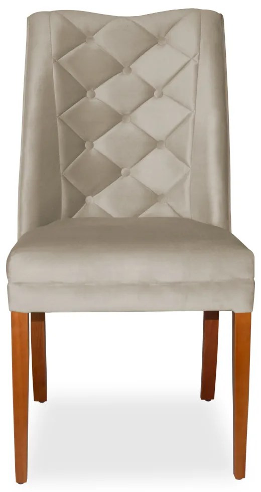 Cadeira de Jantar Micheli Suede Bege