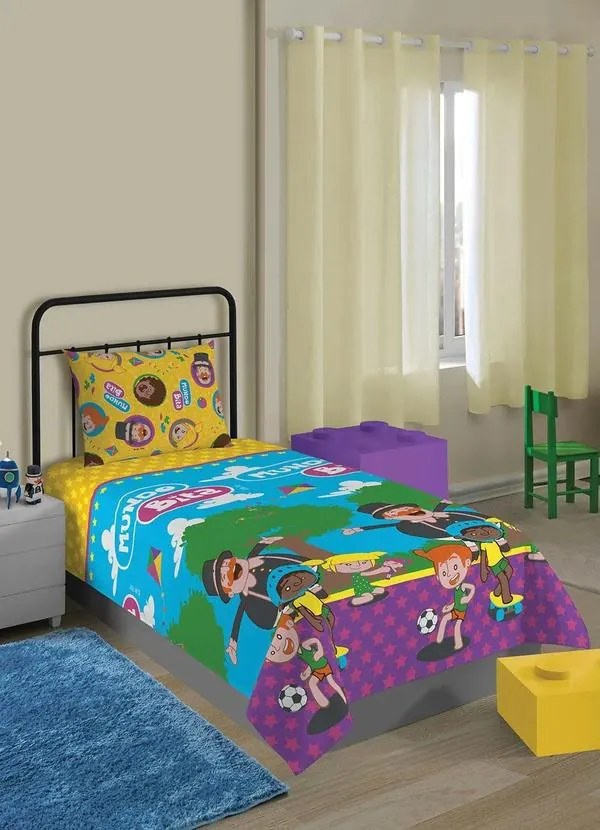 Jogo de Cama Mundo Bita Solteiro 2 Peças