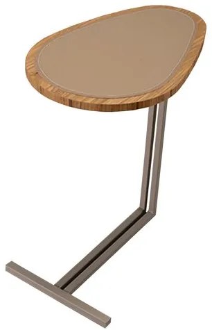 Mesa Apoio Morelia Tampo Louro Freijó Base Fendi - 77969 Sun House
