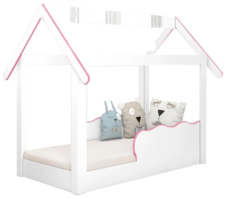 Cama Mini Casinha Montessoriana Infantil Rosa