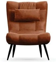Kit 2 Poltronas Decorativas Sala de Estar com Almofada e Pés Palito Lo