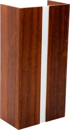 Arandela Madeira Imbuia 30X15cm Clean