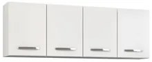 Armário Aéreo Panamá 04 Portas 160cm Branco - Lumil Móveis