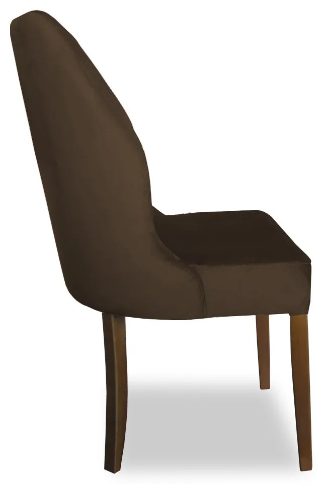 Cadeira De Jantar Safira Suede Marrom