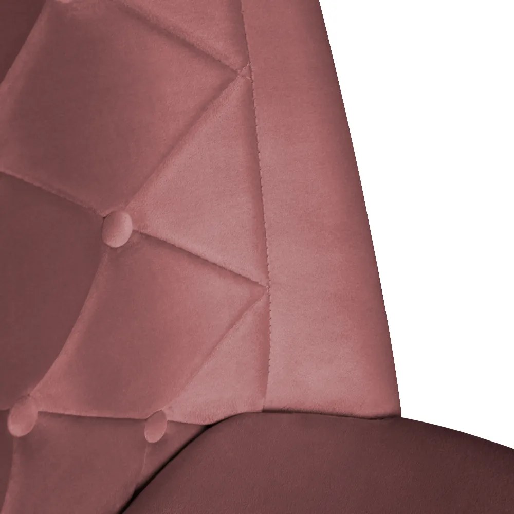 Cadeira de Jantar Micheli Suede Rosê