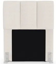 Cabeceira Cama Box Solteiro 90cm Pérola W01 Linho Cru - Mpozenato