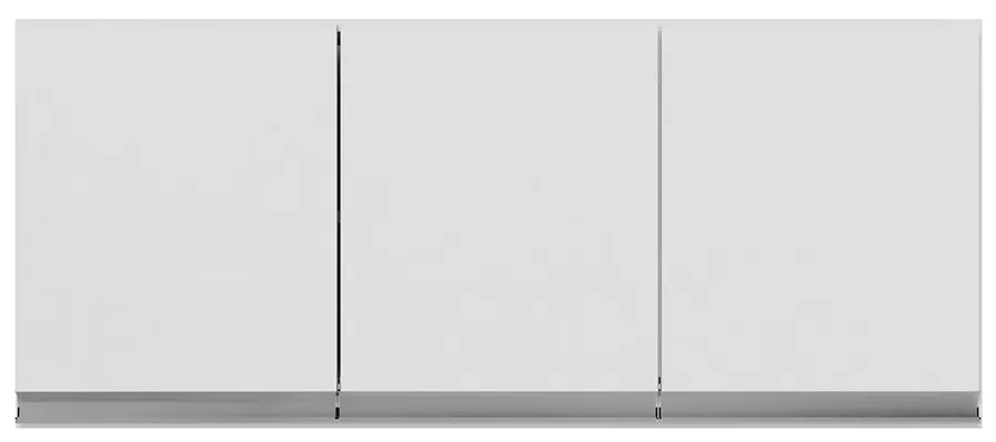 Armário Cozinha Aéreo 120cm 3 Portas Leticia A01 - D'Rossi - Branco