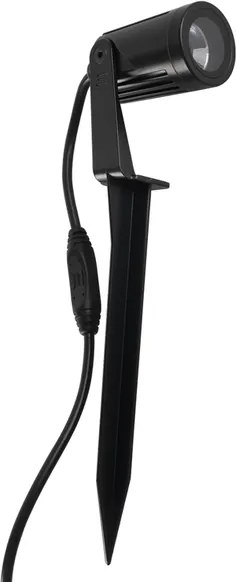 Espeto Led Abs Preto 3w 250lm Ip67 3000k 36&amp;#xB0; S.Ground