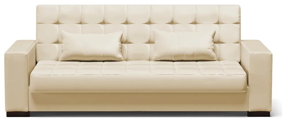 Sofá Cama Casal 3 Lugares 210cm Lisboa Corino  D03 - D'Rossi - Bege