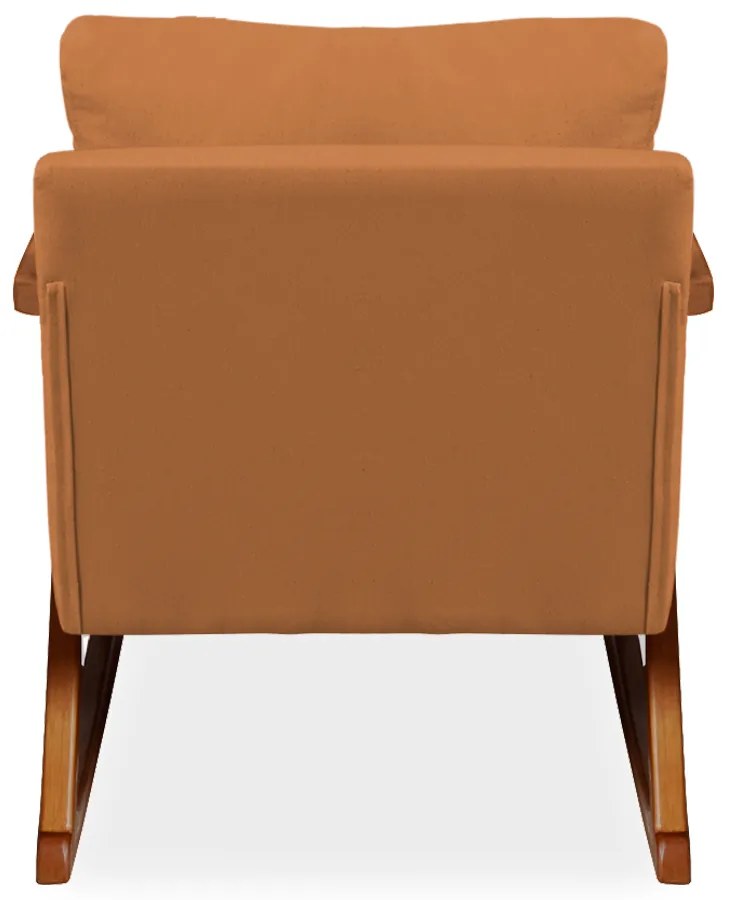 Poltrona Mona Amber Balanço Veludo Telha