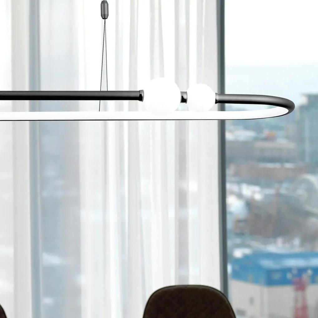 Pendente Nébula 105X28Cm Led 42W 3000K Bivolt | Bella Iluminação Dw006...