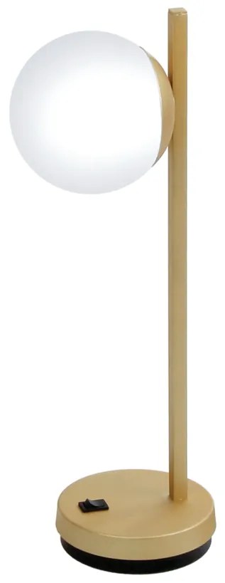 Abajur Metal E Globinho 25X12X43Cm 1 X G9 Globo Ø12Cm |Old Artisan Abj... (PRETO / COBRE BRILHO)