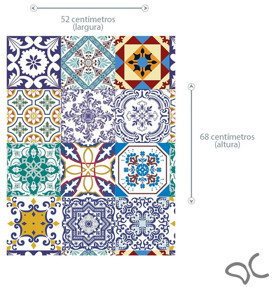 Adesivo Azulejo 05 - 52cm x 68cm